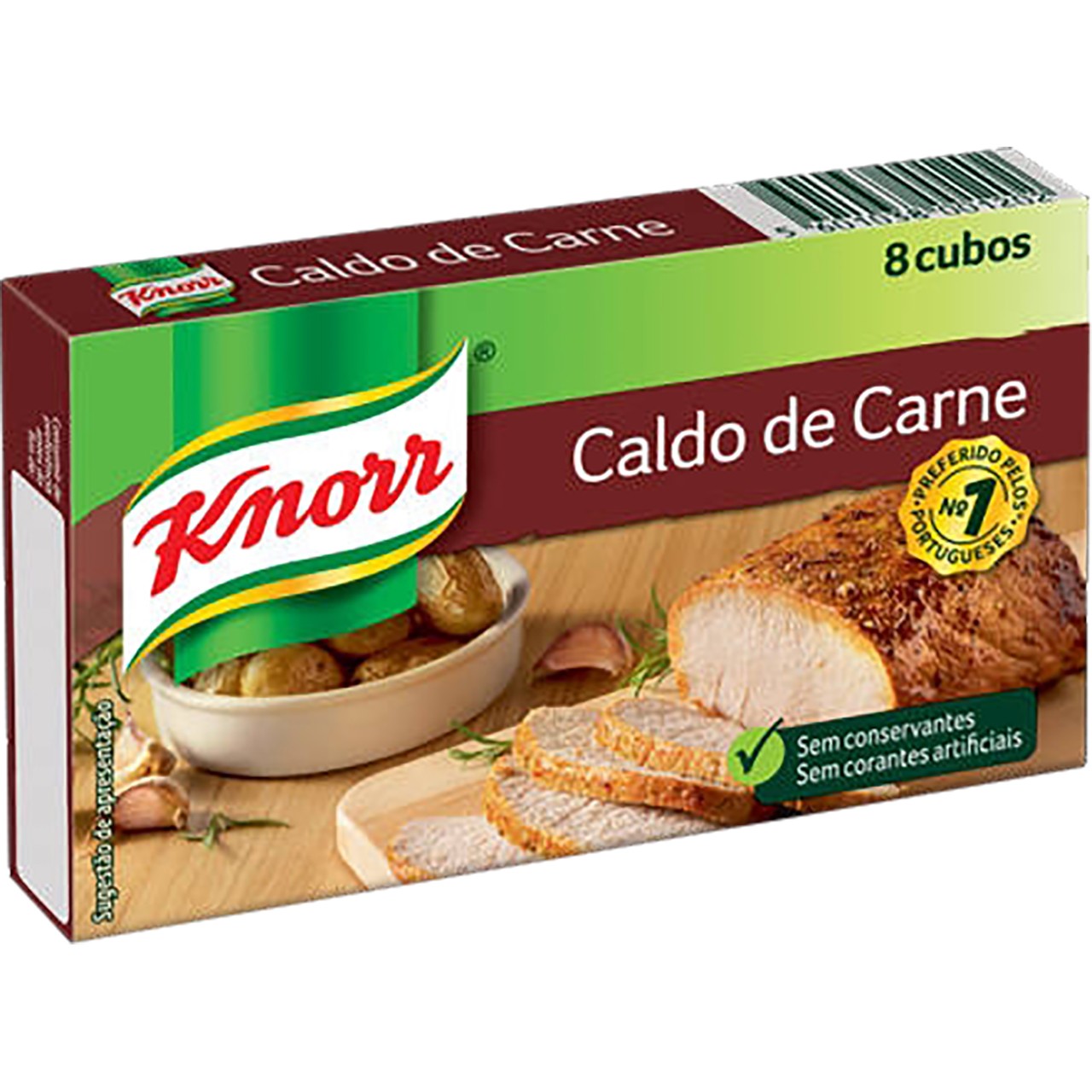 Fleisch-Brühwürfel - Caldo de Carnes 8 Stück - Knorr - Portugal
