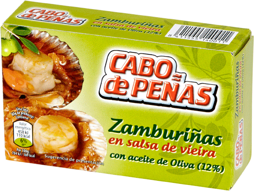 Kammmuscheln in galizischer Sauce - Zamburiñas en Salsa de Vieira - Cabo de Peñas - Spanien