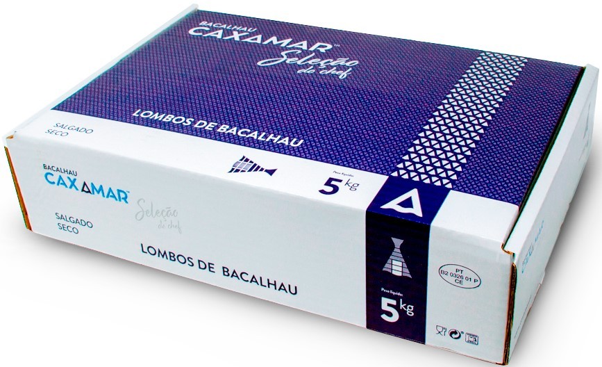 Kabeljau-Lenden - Lombos de Bacalhau EXTRA 5 Kg - Caxamar - Portugal