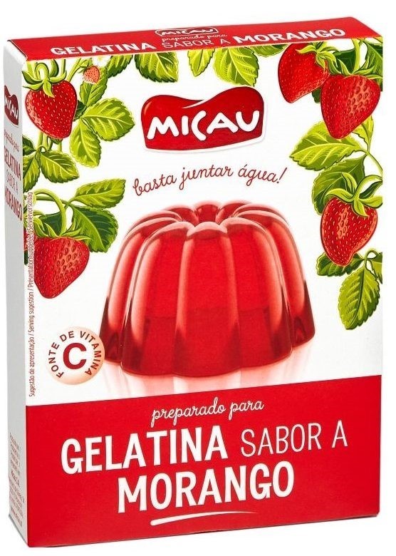 Erdbeer Gelatine Pulver - Gelatina de Morango - Micau - Portugal