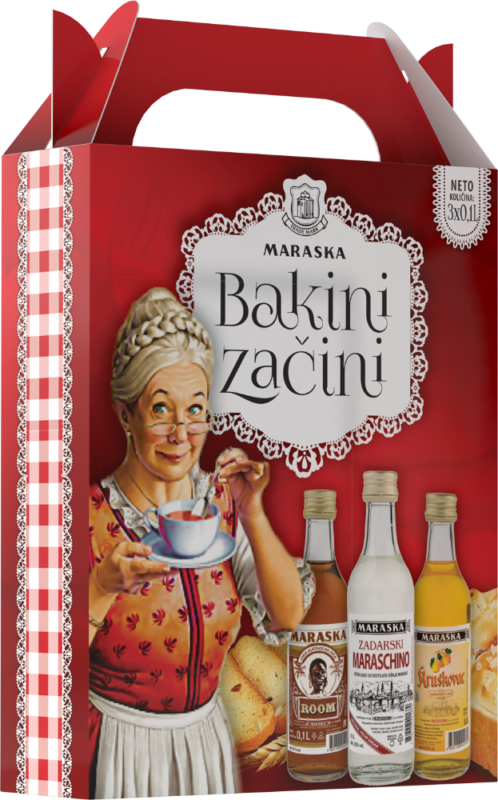 Maraska Bakini začini - Omas geheime Backzutaten - 3 x 0,1 Ltr. Liköre