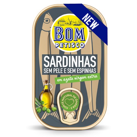Sardinen ohne Haut ohne Gräten in Olivenöl-Sardinhas sem Pel sem Espinhas em Azeite Bom Petisco