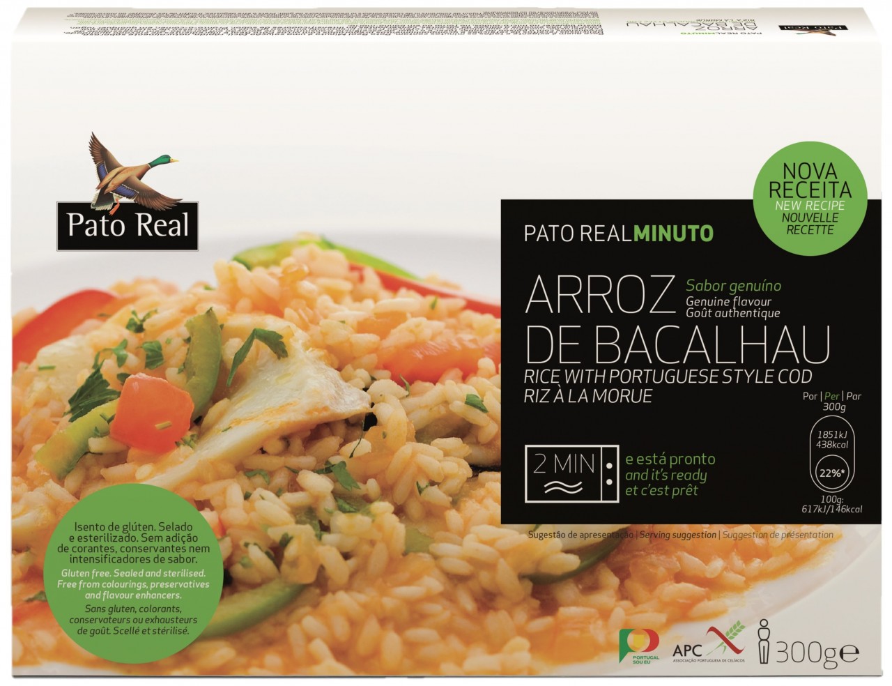 Reis mit Stockfisch, Paprika und Oliven in Tomatensoße - Arroz de Bacalhau