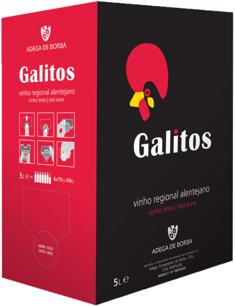 Galitos Tinto 5 Ltr. - Rotwein - Bag in Box - Alentejo - Portugal