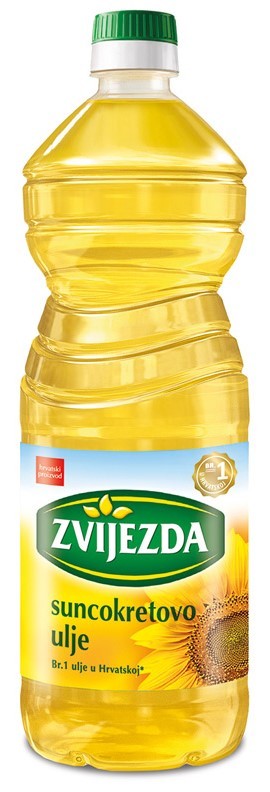 Sonnenblumenöl 1 Liter - suncokretovo ulje - Zvijezda - Kroatien
