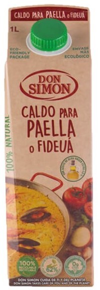 Fisch und Meeresfrüchtebrühe für Paella - Caldo para Paella o Fideua 1 Liter - Don Simon - Spanien