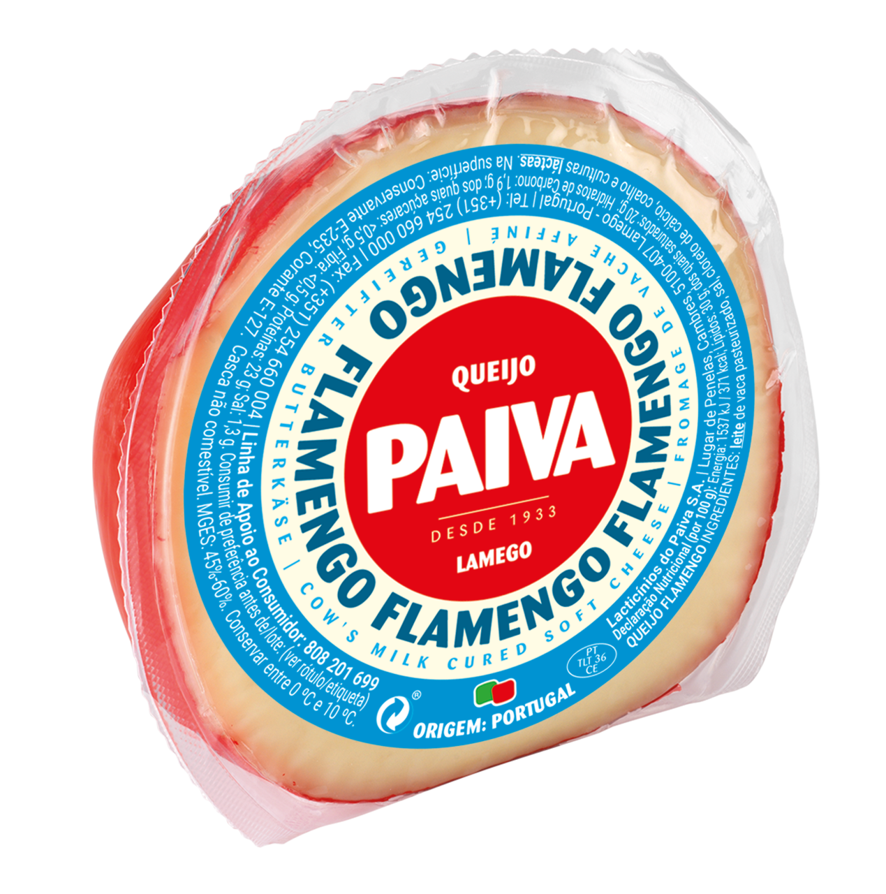 Queijo Flamengo 1/2 Bola Paiva 600gr. - Kuhkäse - Portugal