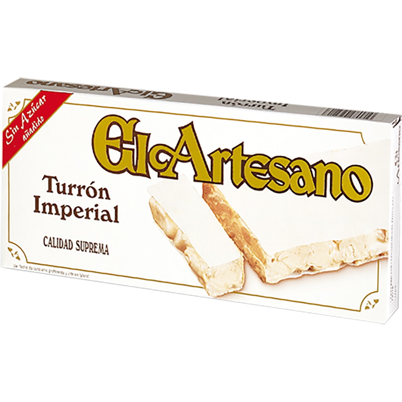 Nougattafel (hart) Zuckerfrei - Turrón Duro sin Azucar