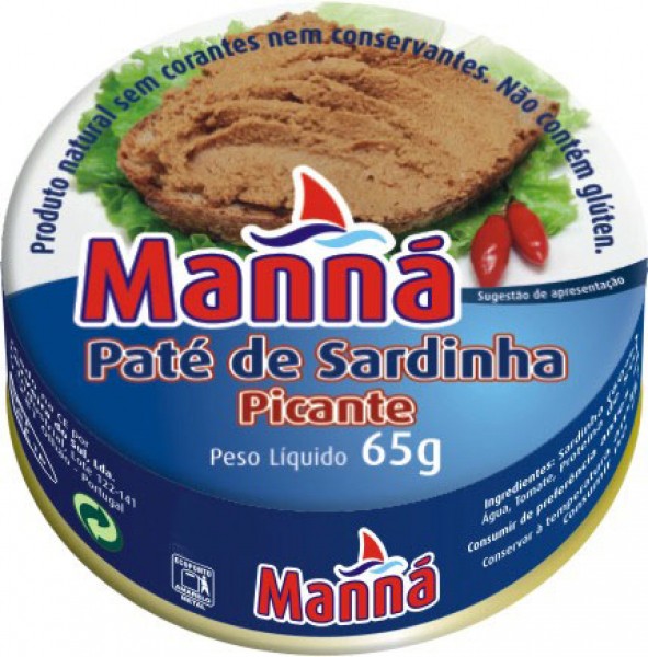 Sardinenpaste Pikant - Paté de Sardinha Picante - Manna - Portugal