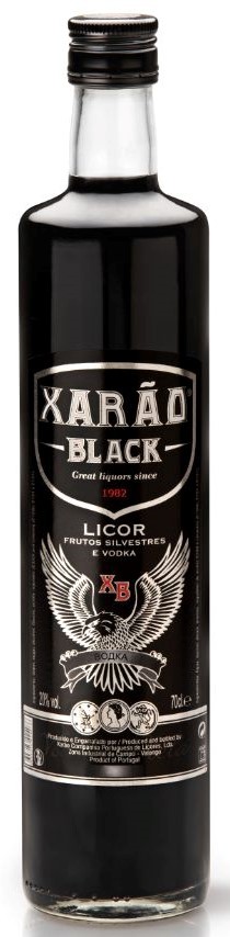 Vodka-Likör mit Himbeergeschmack - Xarao Black - Portugal