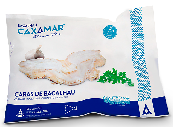 Gesalzener Kabeljaukopf - Caras de Bacalhau 1 Kg - Caxamar - Portugal