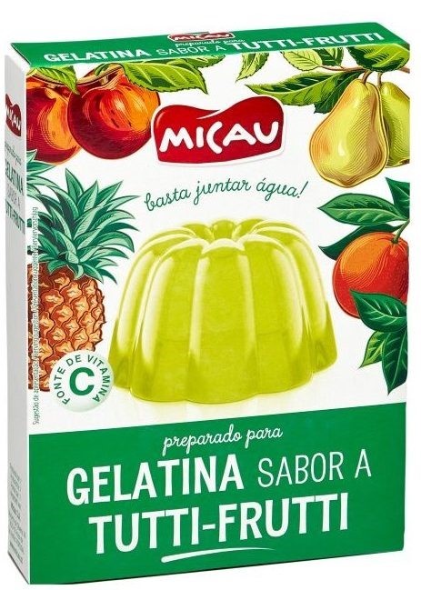 Tutti-Frutti Gelatine Pulver - Gelatina de Tutti-Frutti - Micau - Portugal