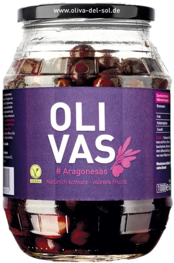 Aragonesas Oliven - Aceitunas Aragonesas 600 gr. ATG - OLIVAS - Spanien