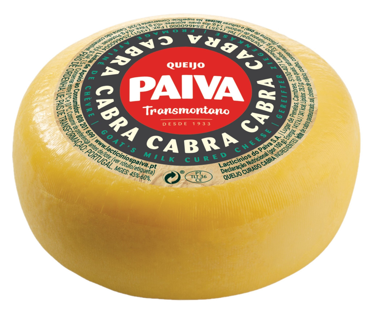 Ziegenkäse 500gr. - Queijo de Cabra - Paiva - Portugal