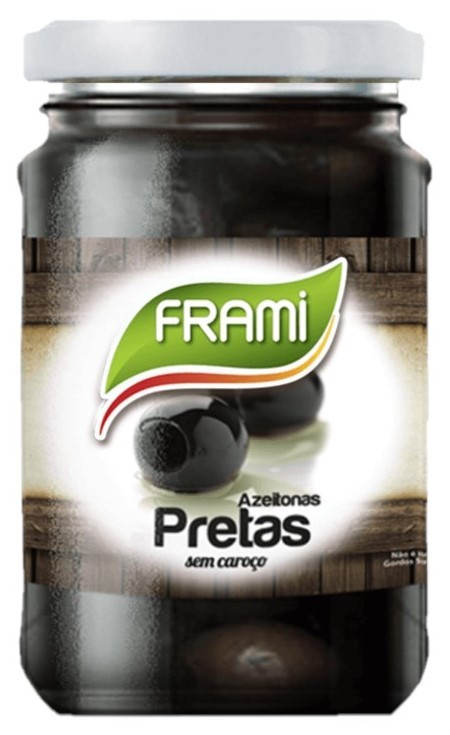Schwarze Oliven ohne Stein - Azeitonas Pretas sem Caroço 360gr. - Frami - Portugal