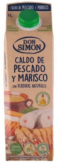 Fisch und Meeresfrüchtebrühe - Caldo de Pescado y Marisco 1 Liter - Don Simon - Spanien
