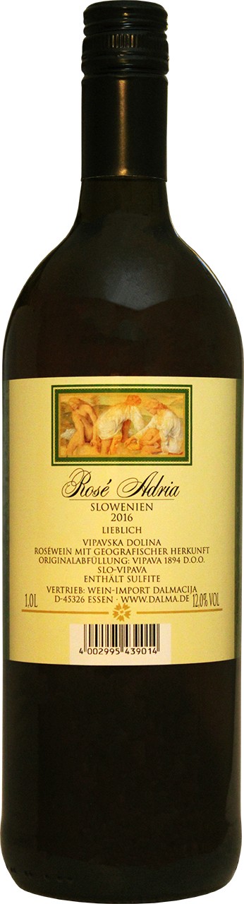 Adria Rose Lieblich 1 Ltr. - Rosewein - Vipava - Slovenien